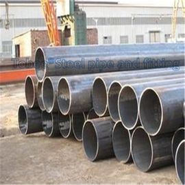 S235JR, S275JR, S355JR tubo de acero al carbono negro y redondo soldado proveedor